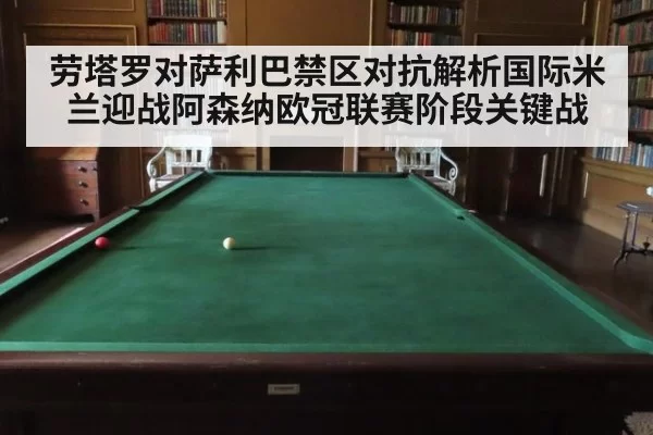 劳塔罗对萨利巴禁区对抗解析国际米兰迎战阿森纳欧冠联赛阶段关键战